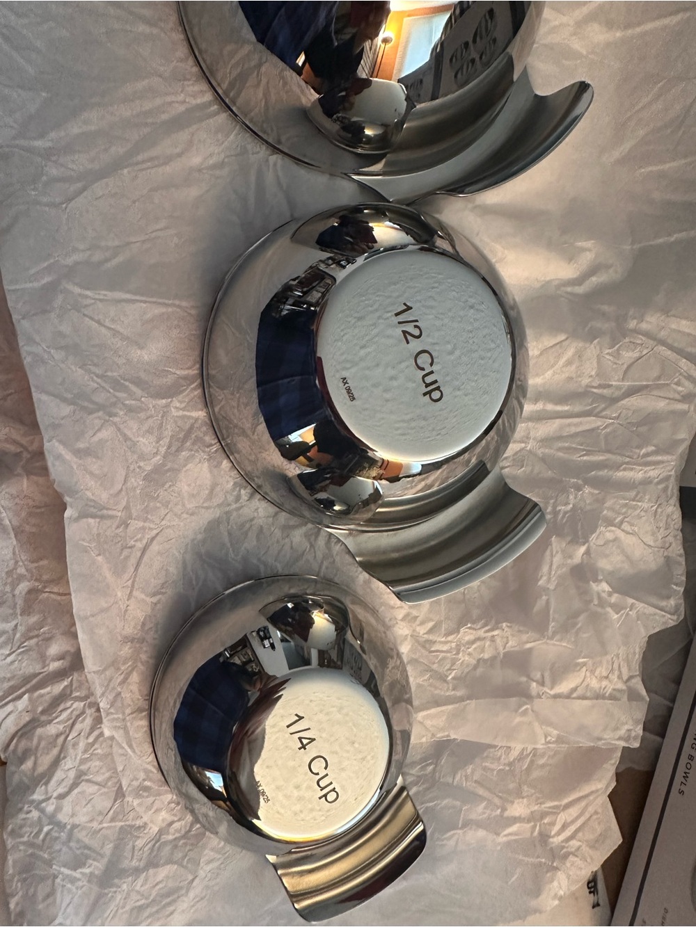 All-Clad Stainless Steel 4-Piece Mini Measuring Bowls - Picture 5 of 15